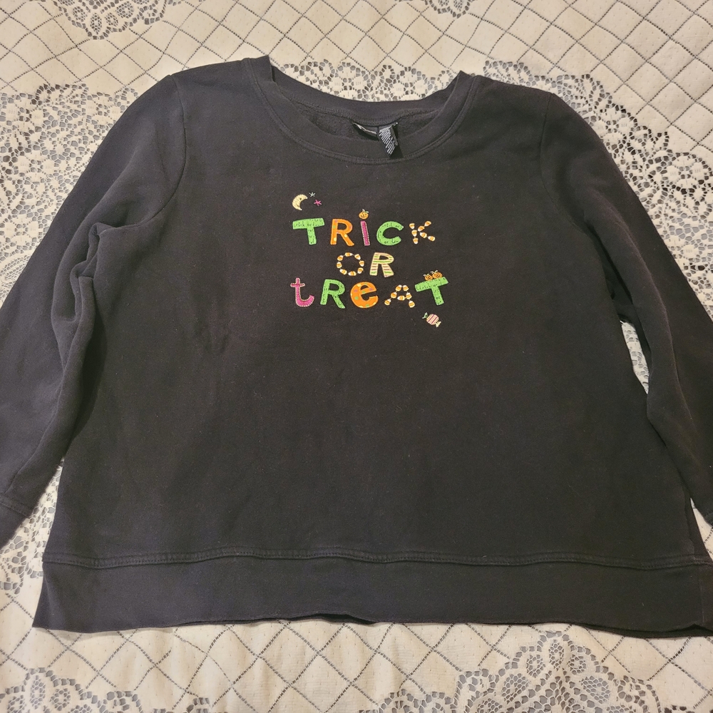 Black Trick or Treat Sweatshirt